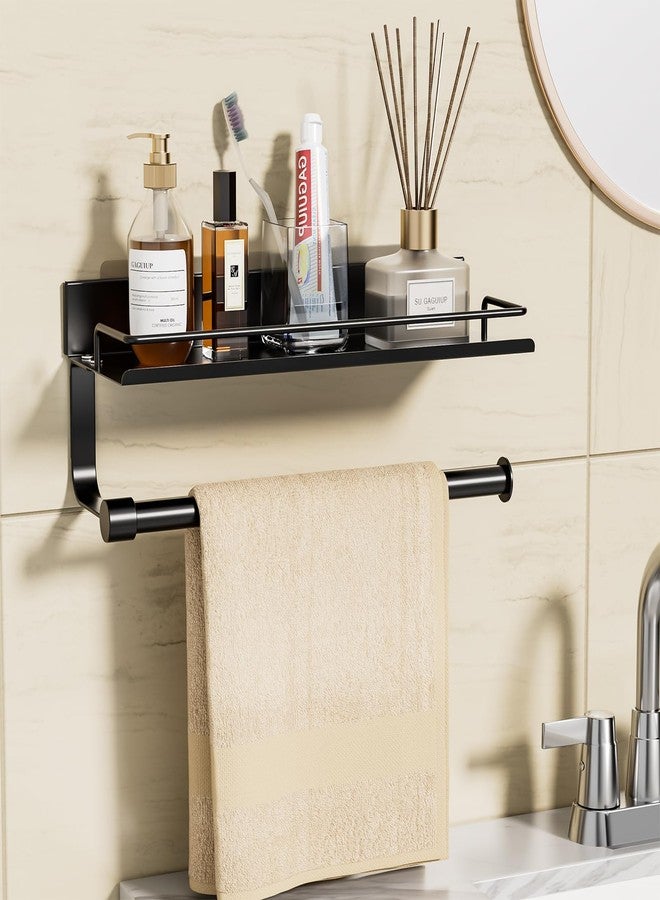 GAGUIUP Hand Towel Holder for Bathroom, Self Adhesive Paper Towel Holder Wall Mount for Kitchen, Ideal RV Paper Towel Rack, Matte Black - Image 5